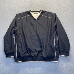 Callaway Golf Sweater Men's Size XXLarge Black V Neck Pullover Outdoor Pockets